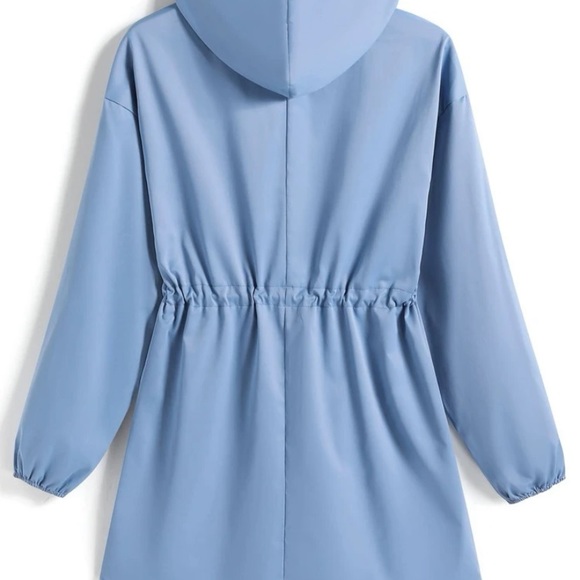 Drawstring waist button jacket - Picture 3 of 5